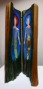 Green Fire Diptych