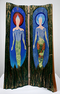 Green Fire Diptych