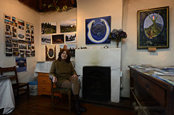 Diana in her studio