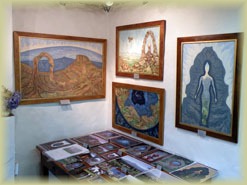 Inside Diana's studio