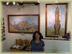 Inside Diana's studio